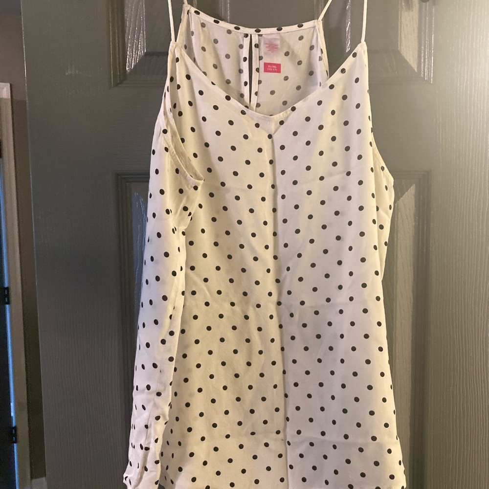 Polka Dot Tank/Cami, XL